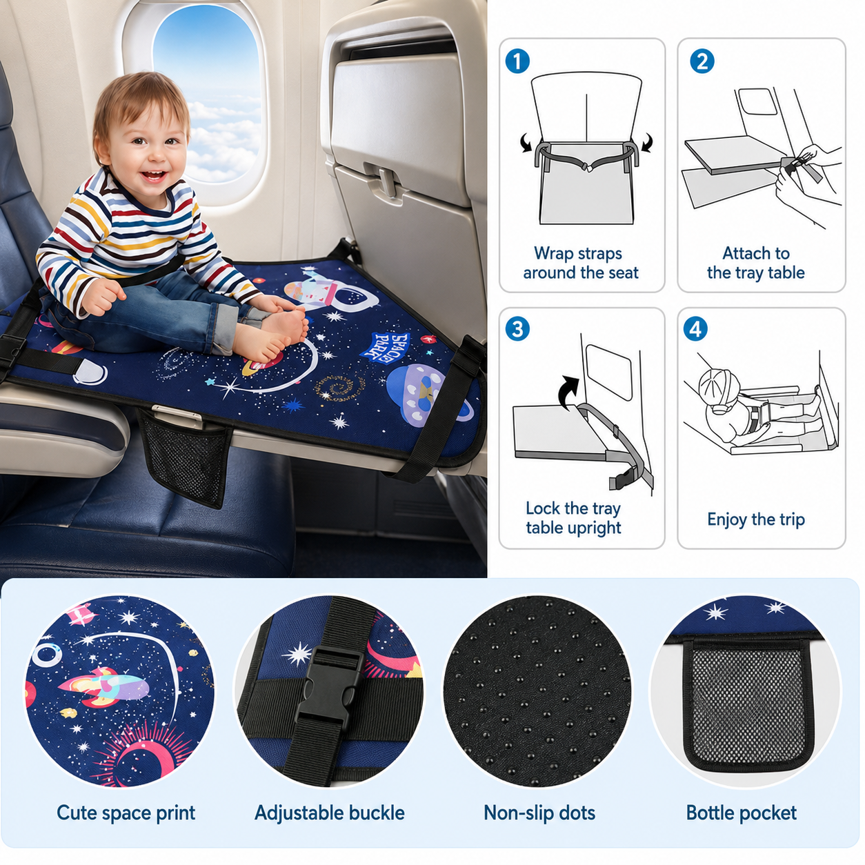 Kids Airplane Footrest