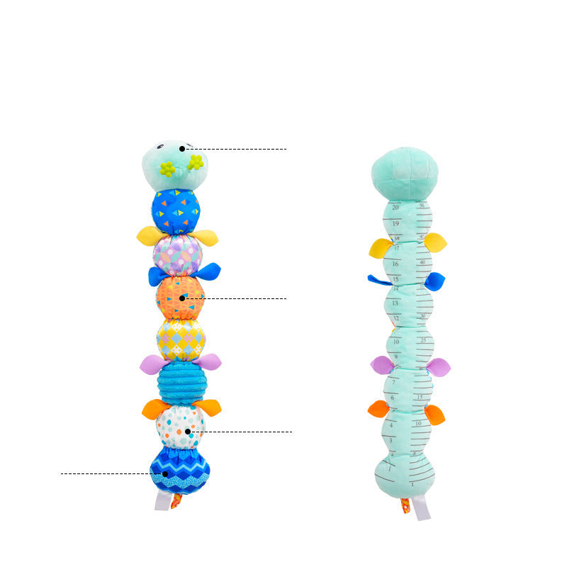 Sensory Plush Caterpillar Toy with Rattle and Music – Engaging Development Tool for Infants, Soft and Safe Material 2