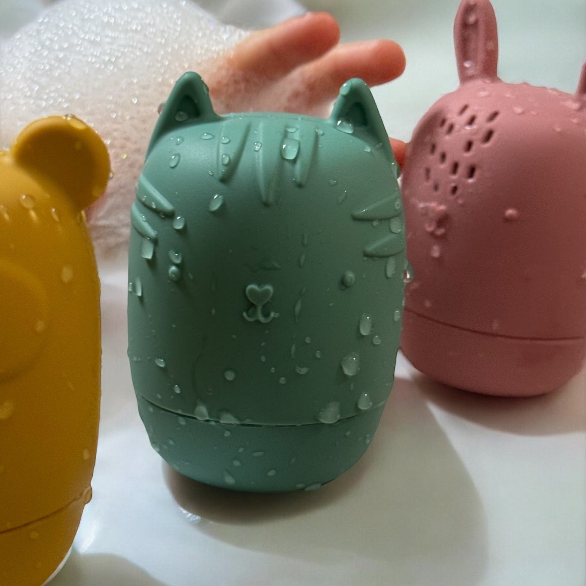 Set of 4 Cute Silicone Animal Bath Toys for Toddlers – Safe, Easy to Clean, Soft BPA-Approved Material 2