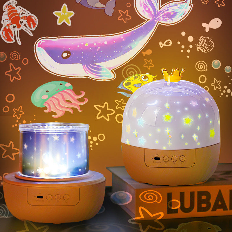 Starry Sky Projector Night Light with Rotating LED – Relaxing Ambiance for Bedrooms and Living Rooms 3