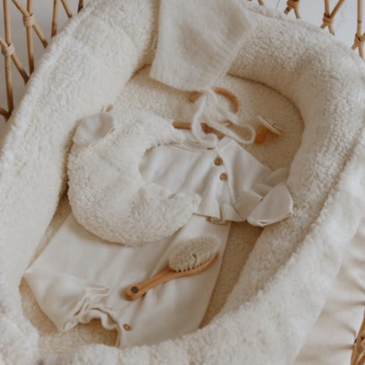 Teddy Baby Nest in Tan - Comfortable Newborn Sleep Pod with Odor-Absorbing Material and Machine Washable Design 6