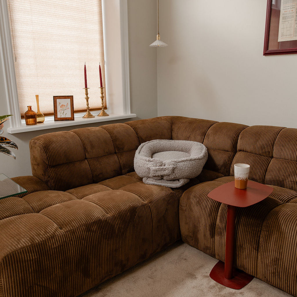 Teddy Baby Nest in Tan – Comfortable Infant Nest with Foam Mattress for Cribs, Strollers, and Outdoor Use 1