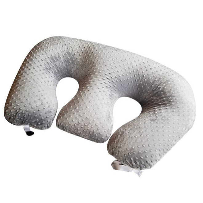 Twin Nursing Pillow for Breastfeeding and Bottle Feeding - Ergonomic Cotton Support for Comfort and Convenience 0