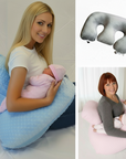Twin Nursing Pillow for Breastfeeding and Bottle Feeding - Ergonomic Cotton Support for Comfort and Convenience 2