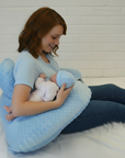 Twin Nursing Pillow for Breastfeeding and Bottle Feeding - Ergonomic Cotton Support for Comfort and Convenience 3