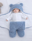 Ultra-Soft Newborn Sleeping Bag in Hypoallergenic Cotton and Fleece – Cozy Sleep Sack for Baby, Stroller and Nursery Use 1