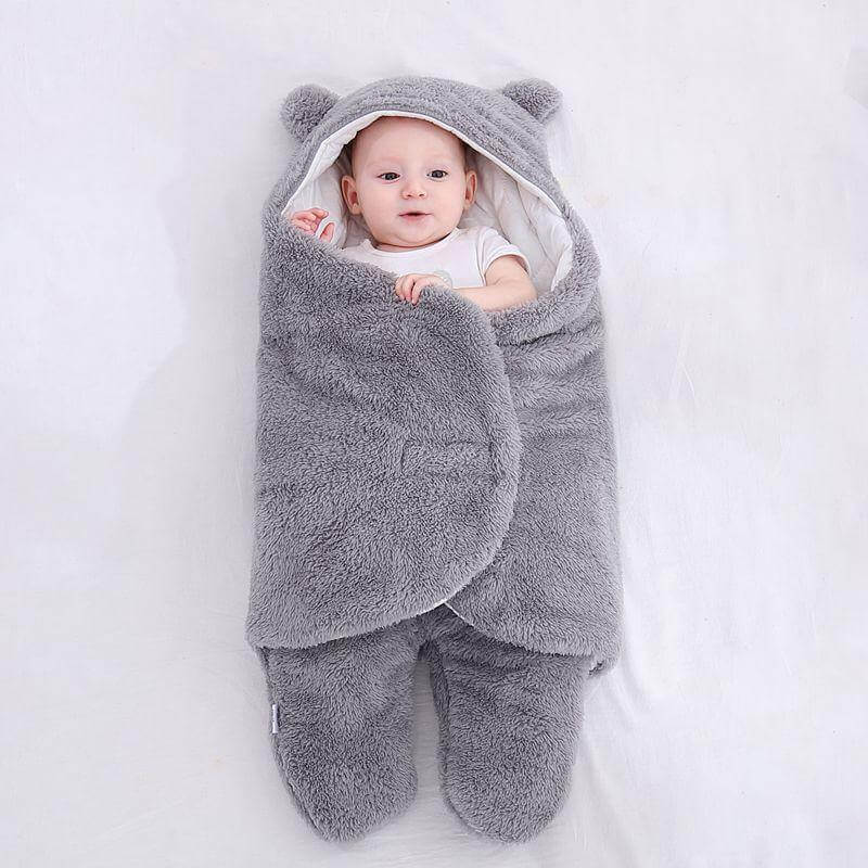 Ultra-Soft Newborn Sleeping Bag in Hypoallergenic Cotton and Fleece – Cozy Sleep Sack for Baby, Stroller and Nursery Use 2
