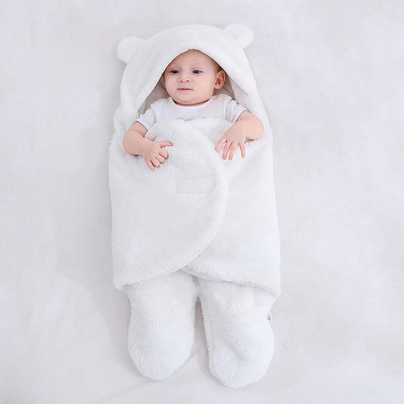 Ultra-Soft Newborn Sleeping Bag in Hypoallergenic Cotton and Fleece – Cozy Sleep Sack for Baby, Stroller and Nursery Use 4