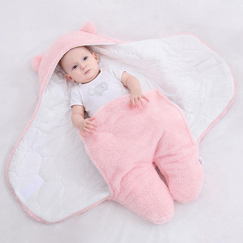 Ultra-Soft Newborn Sleeping Bag in Hypoallergenic Cotton and Fleece – Cozy Sleep Sack for Baby, Stroller and Nursery Use 5