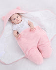 Ultra-Soft Newborn Sleeping Bag in Hypoallergenic Cotton and Fleece – Cozy Sleep Sack for Baby, Stroller and Nursery Use 5